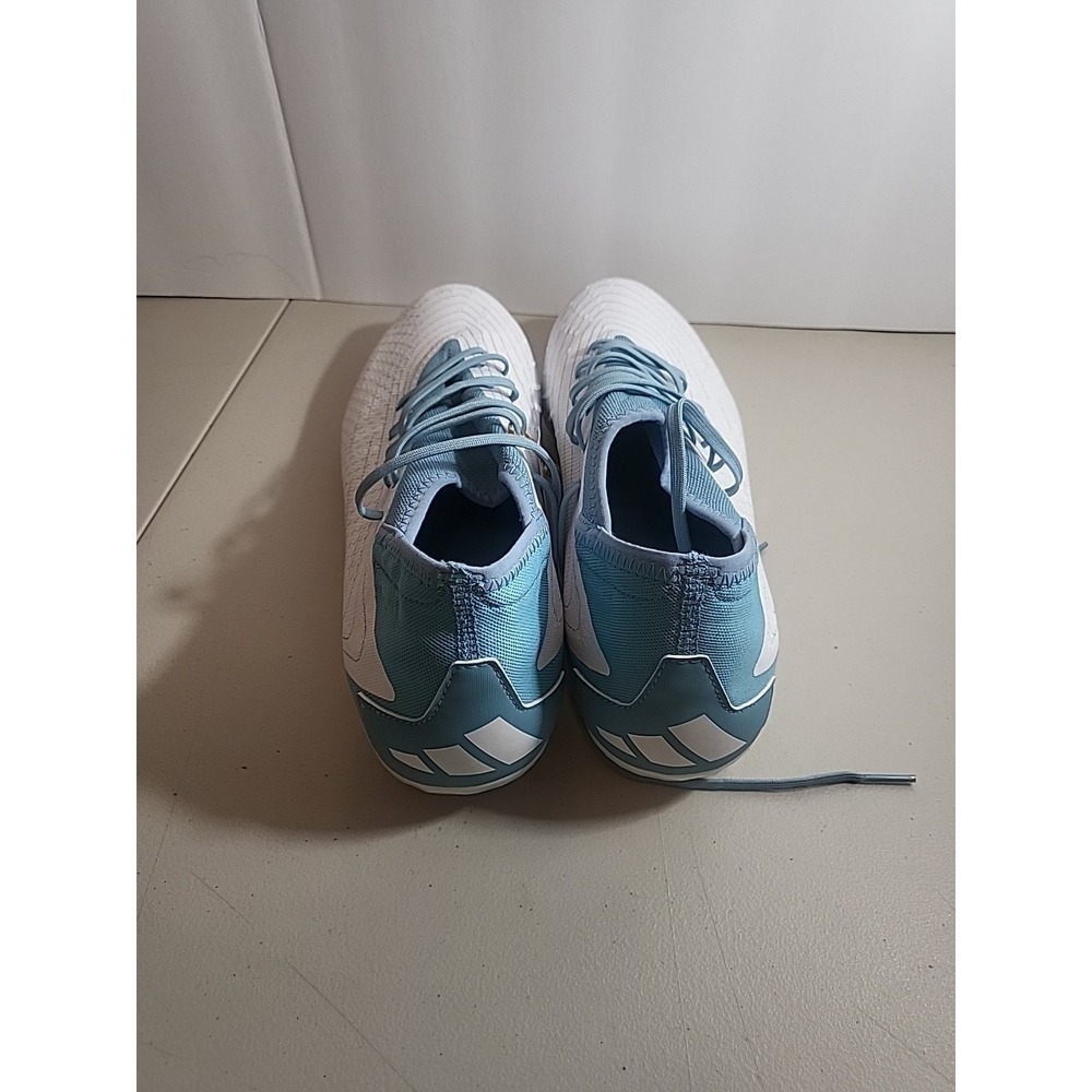 Adidas Predator Accuracy.3 FG White Blue Soccer Cleats FZ6281, Men's Size 13 - Picture 3 of 9